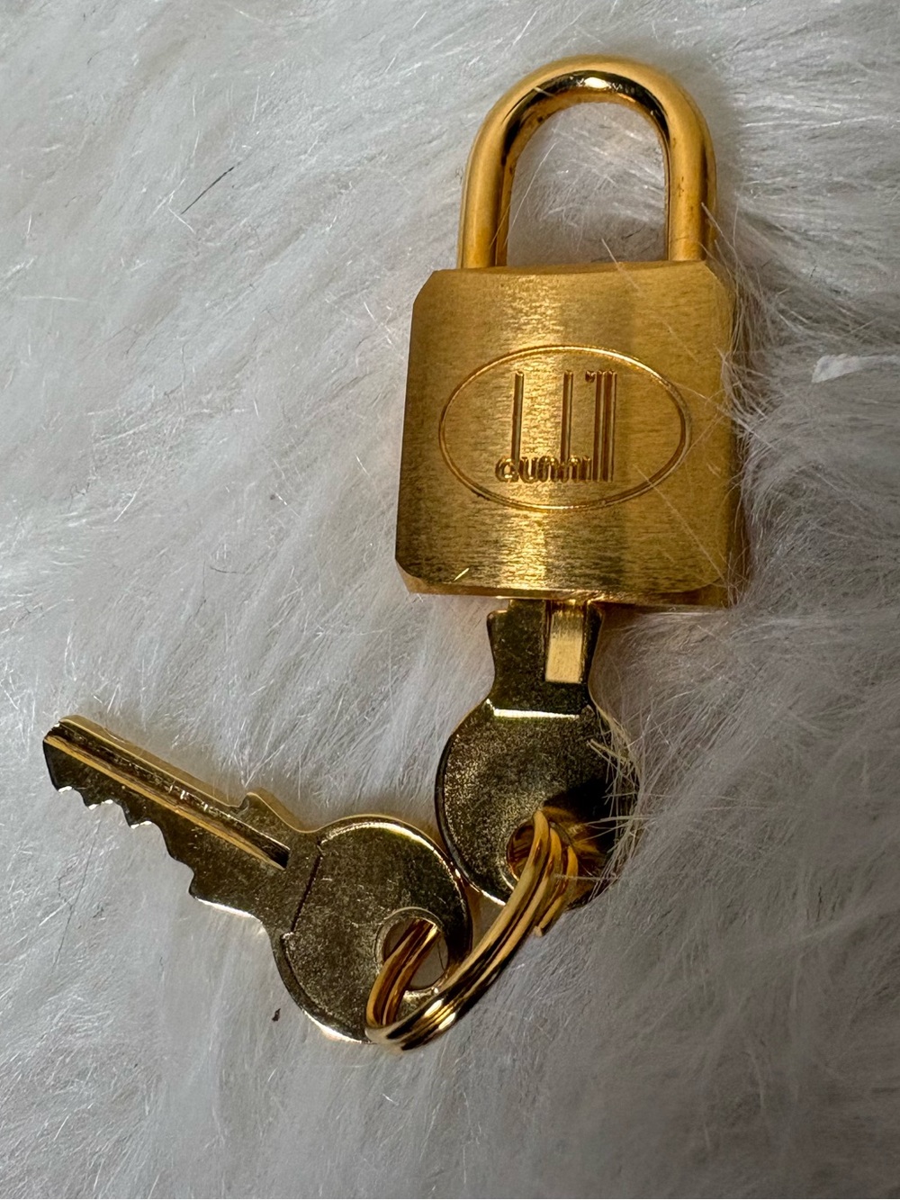 {EUC} Dunhill Padlock Lock w/2 keys